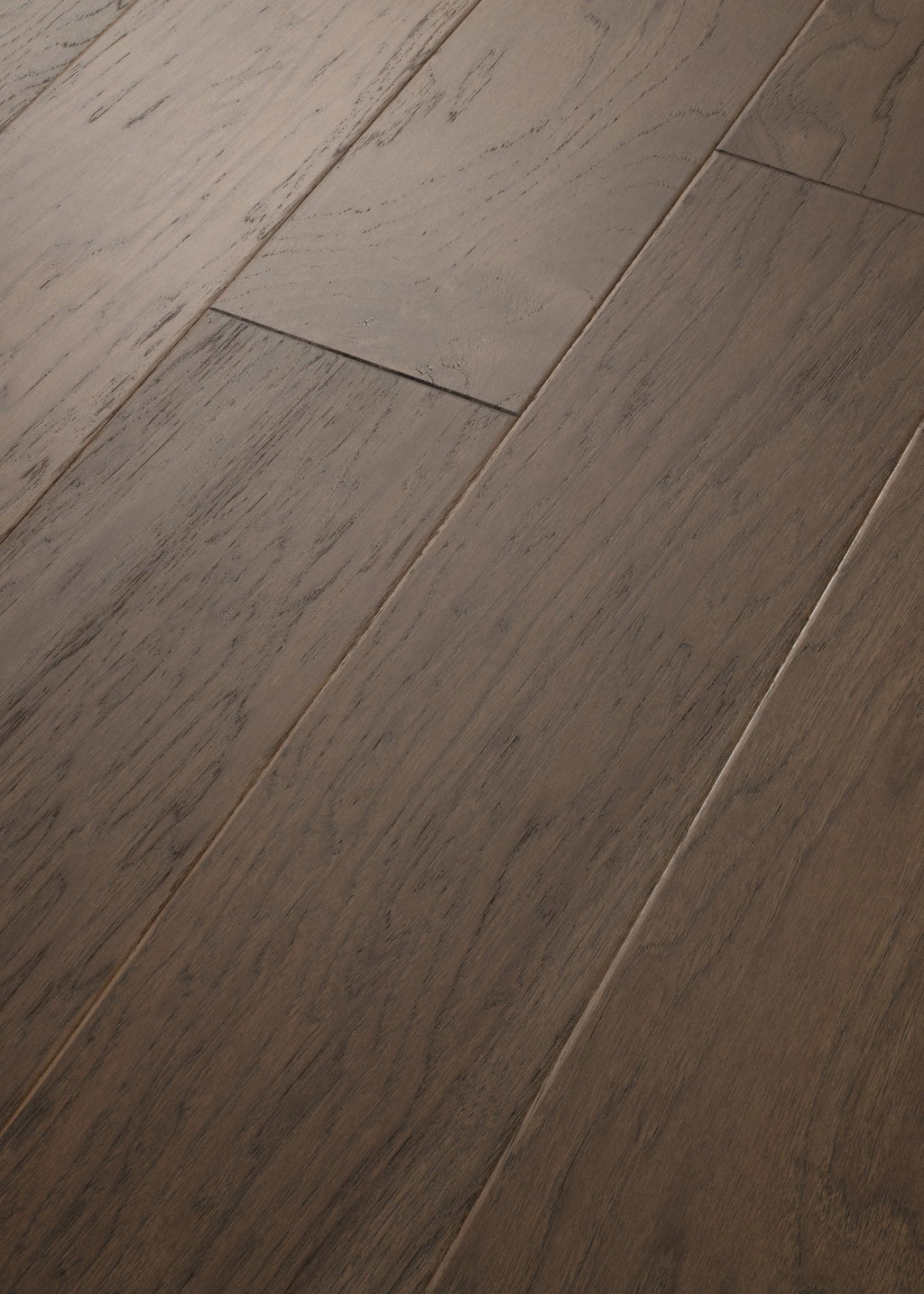 High Plains 6 3/8 | Repel Collection | Nomadic Shade | Hickory | Real Hardwood | Water Resistant | Scuff Resistant | 1.2 mm Veneer Thickness | 30.48 Sq. Ft. Per Carton | Wire Brushed Texture image 1