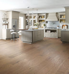 High Plains 6 3/8 | Repel Collection | Jute Shade | Hickory | Real Hardwood | Water Resistant | Scuff Resistant | 1.2 mm Veneer Thickness | 30.48 Sq. Ft. Per Carton | Wire Brushed Texture image 3