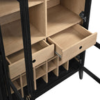 Nolan Arched Bar Cabinet in Black image 9