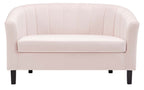 Prospect Channel Tufted Performance Velvet Loveseat in Pink image 3