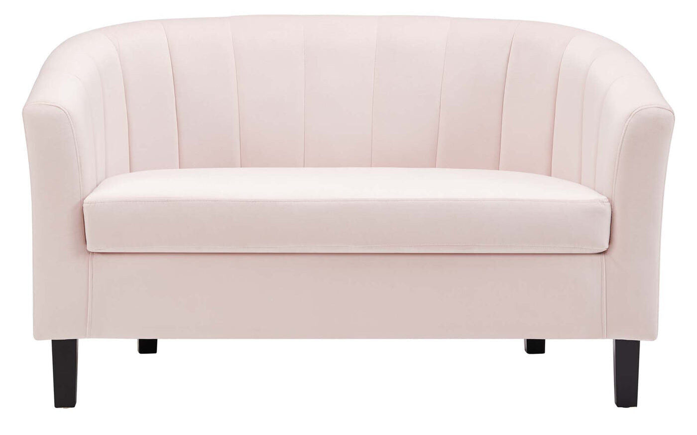 Prospect Channel Tufted Performance Velvet Loveseat in Pink image 3
