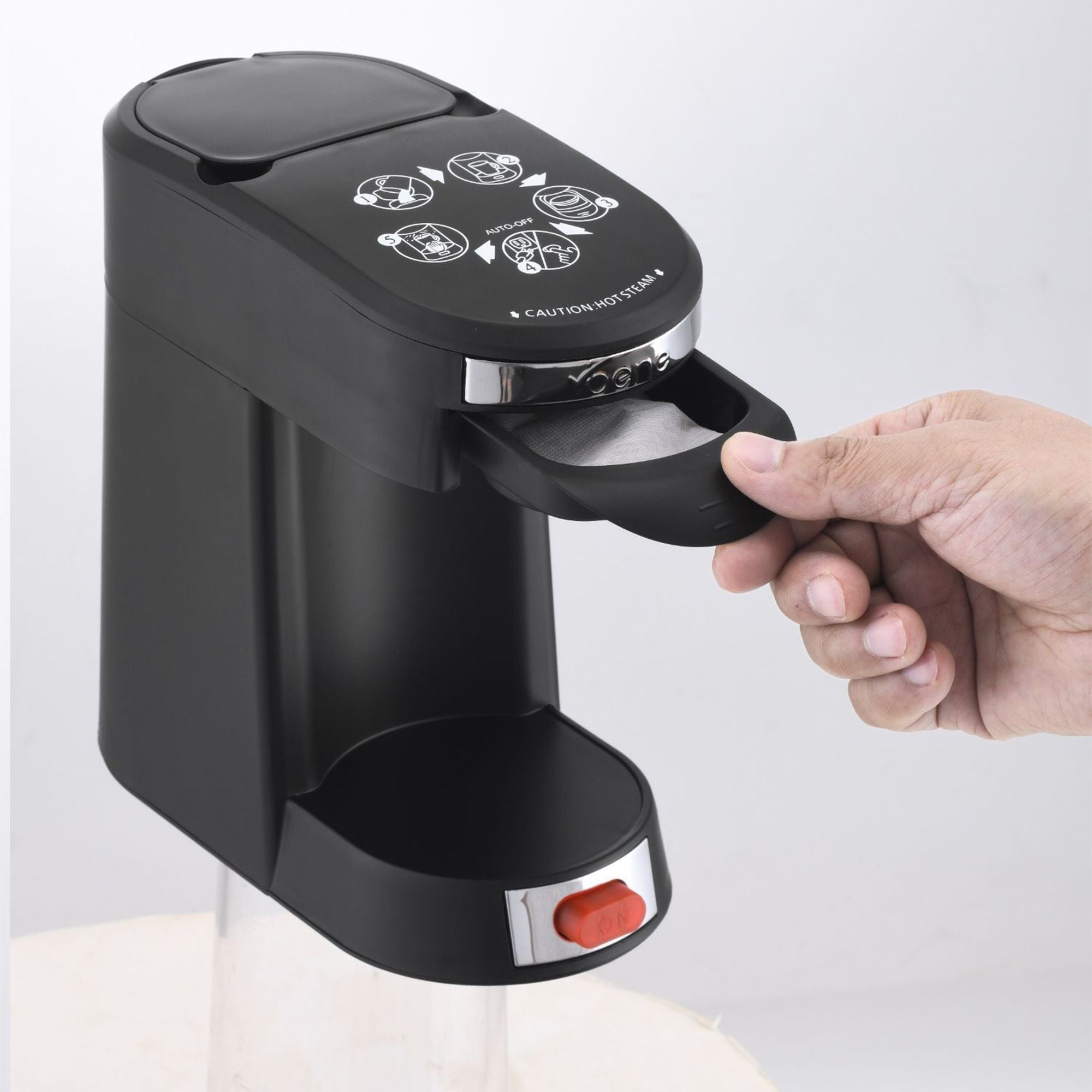 550 Watt 1 Cup Coffee Maker | Anti Drip & Automatic Shut Off For Safety & Convenience | Instant Brew | ETL Listed | Compact Coffee Maker | Pack Of 6 image 4