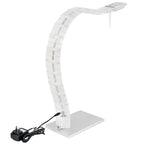 Inspect White Table Lamp | Curved Design | Modern Elegant Look | Pack Of 2 image 3