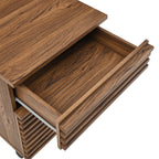 Render Walnut Wood File Cabinet image 3