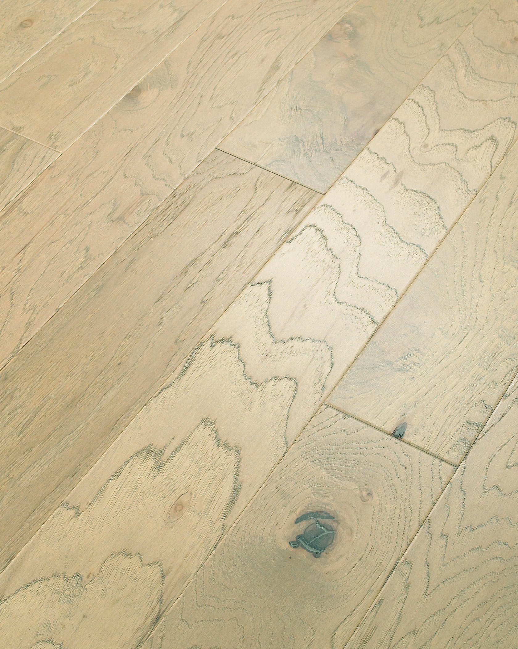 High Plains 6 3/8 | Repel Collection | Sumac Shade | Hickory | Real Hardwood | Water Resistant | Scuff Resistant | 1.2 mm Veneer Thickness | 30.48 Sq. Ft. Per Carton | Wire Brushed Texture image 1