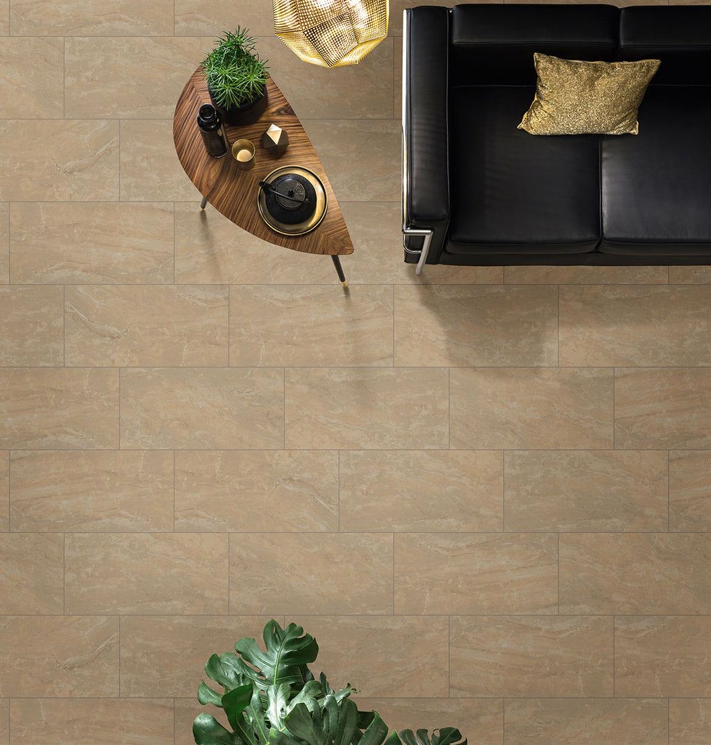 12" X 24" &amp; 24" X 24" Onyx Sand Porcelain Tile | Modern Tile Collection | Porcelain | Limestone | Greenguard Gold, USGBC/LEED | 4 or 8 Pieces Per Box image 0