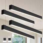 LED Suspended Up and Down Adjustable Light | 3000K/4000K/5000K CCT Tuneable | 0-10V Dimming | Commercial and Residential | Ideal for Office, Home, Shop, Garage, School | Pack of 4 image 1