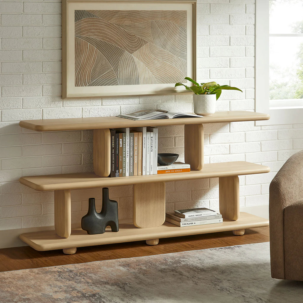 Lyle 2-Tier Sculptural Bookshelf image 6