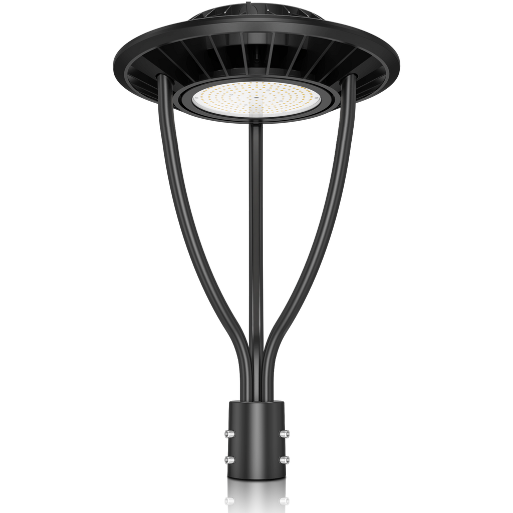 LED Post Top Pole Light with Dusk to Dawn Photocell, 60W/80W/100W/150W Options, 3000K/4000K/5000K CCT Tunable, LED Garden Area Lights for Pathway IP65 Waterproof image 0