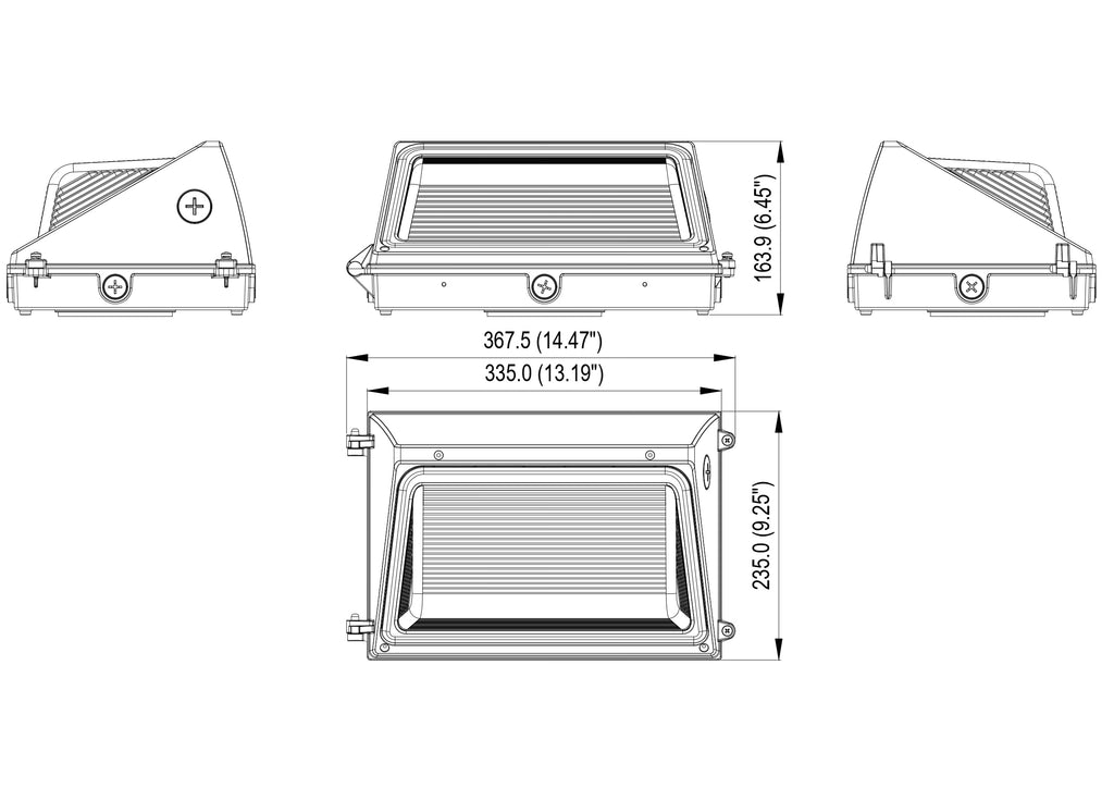 LED Wall Pack Light 36W-120W Photocell | DLC | IP65 Waterproof Commercial Security Lighting image 6