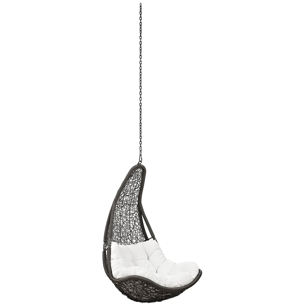 Abate Outdoor Patio Swing Chair, Stand-Free, in Black Mocha image 2