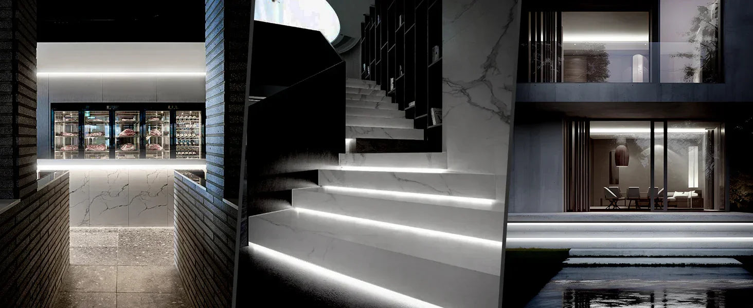 6000K Cool White LED Neon Rope Light – Dotless, Dimmable, IP65, ETL Listed