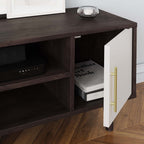 Daxton 43" TV Stand in White and Cappuccino image 7