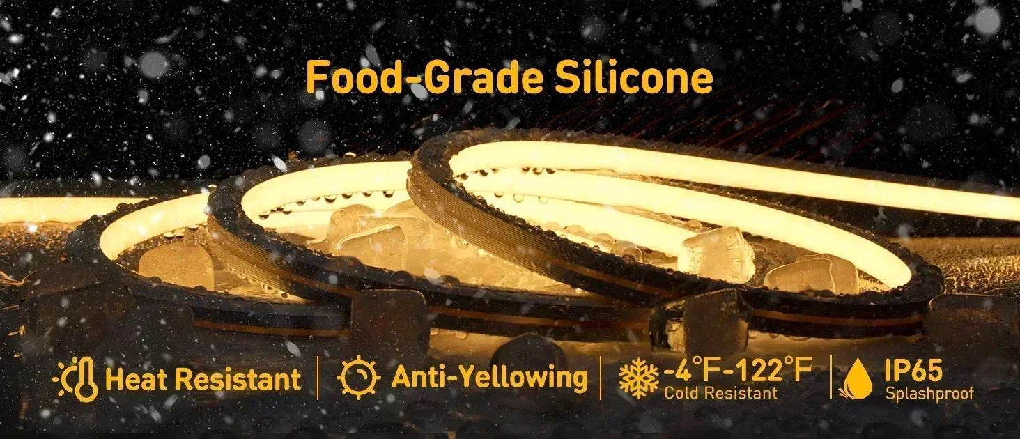 120V 3D Bend Neon Flex 2800K Warm White, IP65, ETL Listed