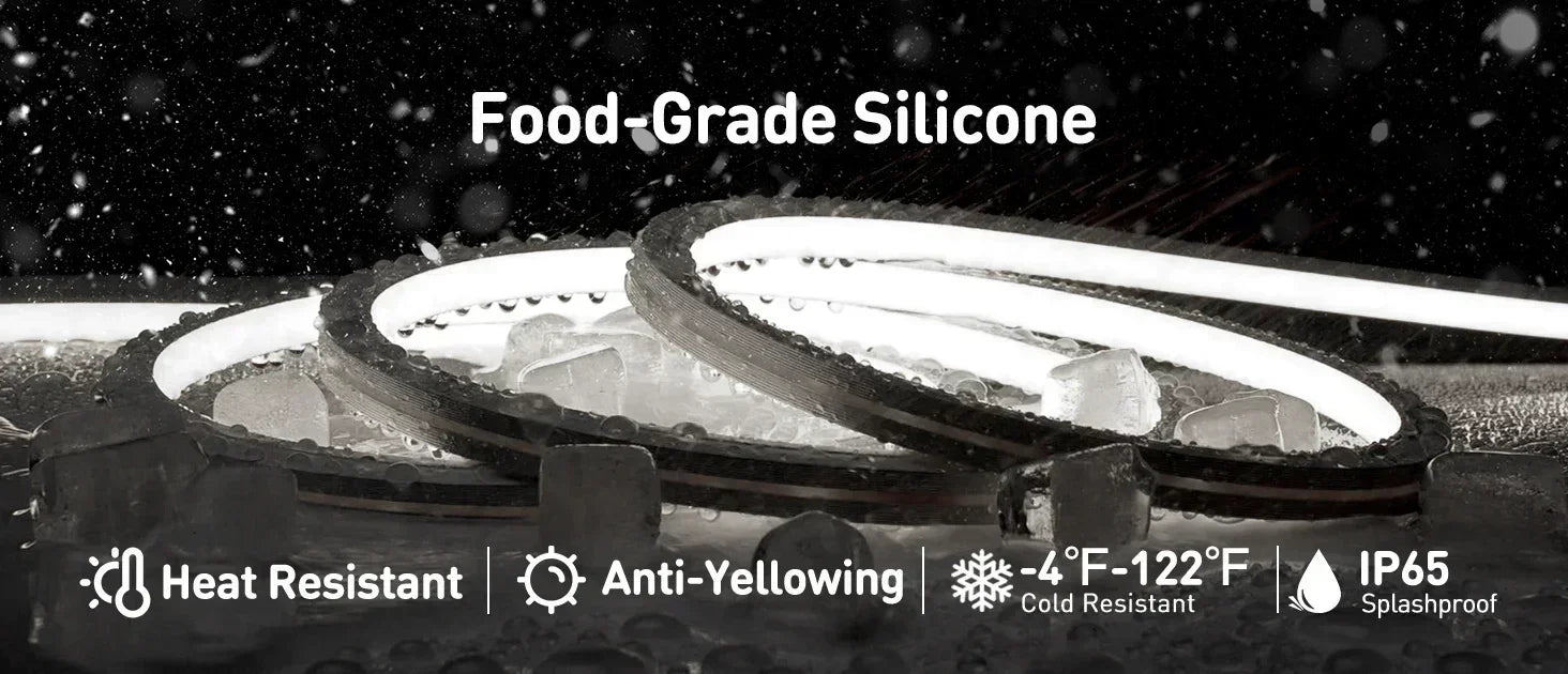 120V 3D Bend Neon Flex 6000K Cool White, IP65, ETL Listed