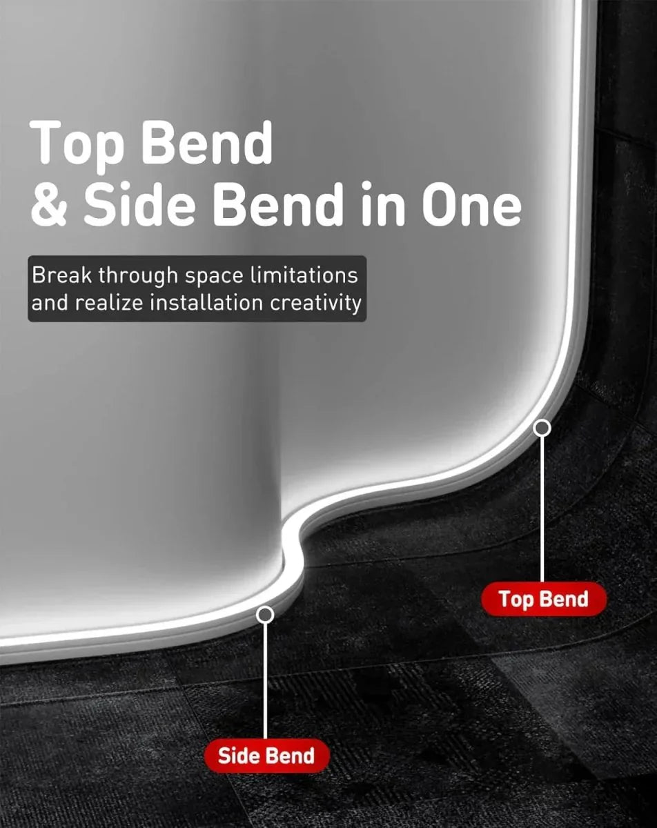120V 3D Bend Neon Flex 6000K Cool White, IP65, ETL Listed
