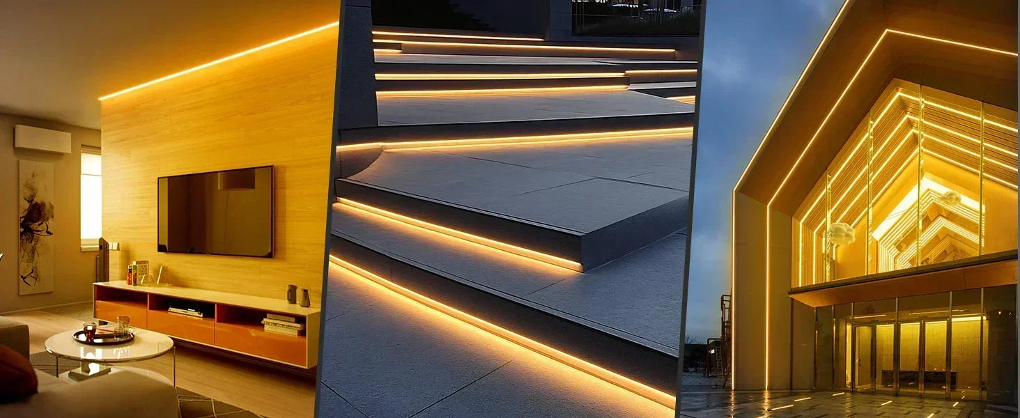 2600K Warm White LED Neon Rope Light – Dotless, Dimmable, IP65, ETL Listed