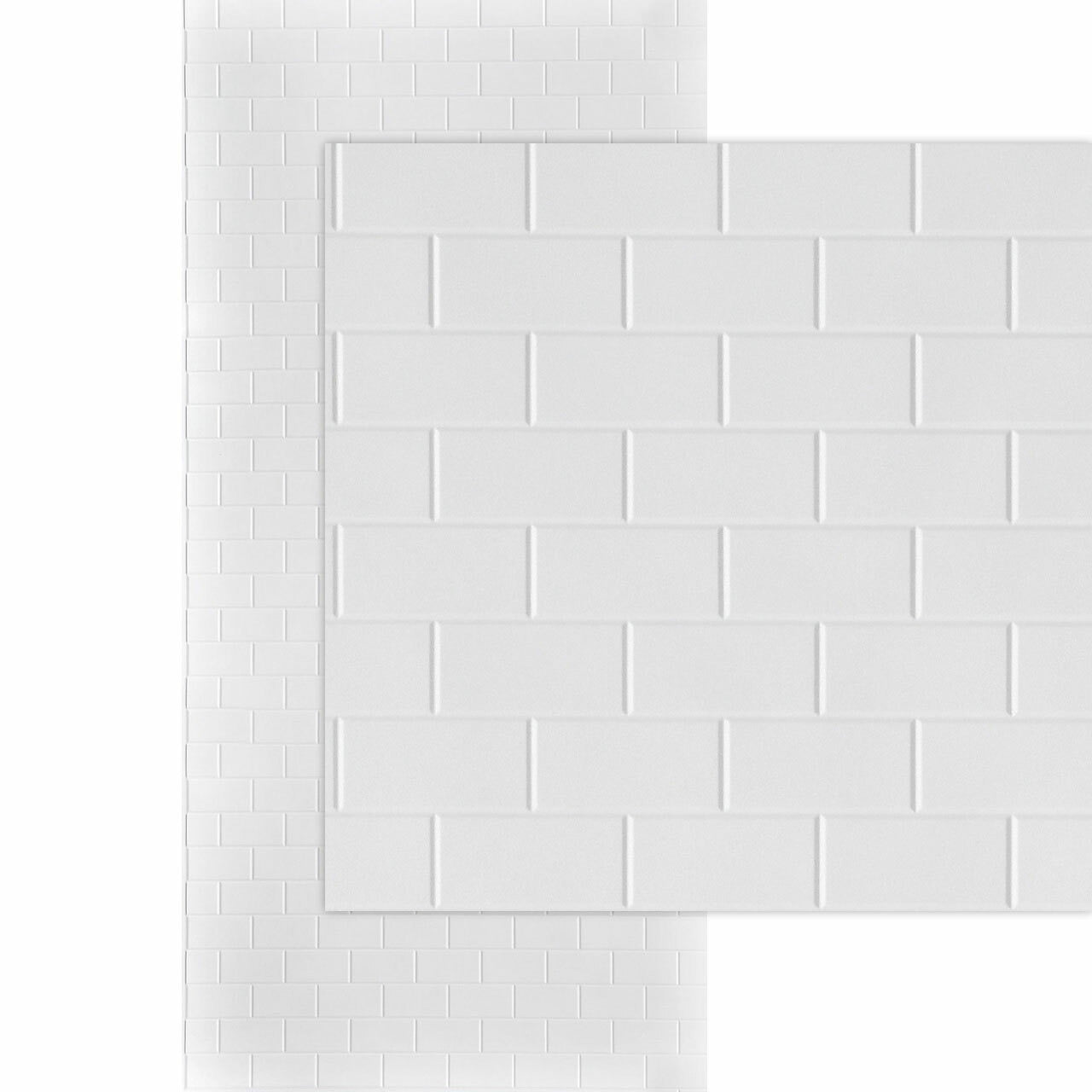 3D Subway Tile Wall Panels | 4x8 and 4x10 Glue Up |  PVC Sheets image 1
