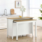 Oak White Farmstead Kitchen Island image 10