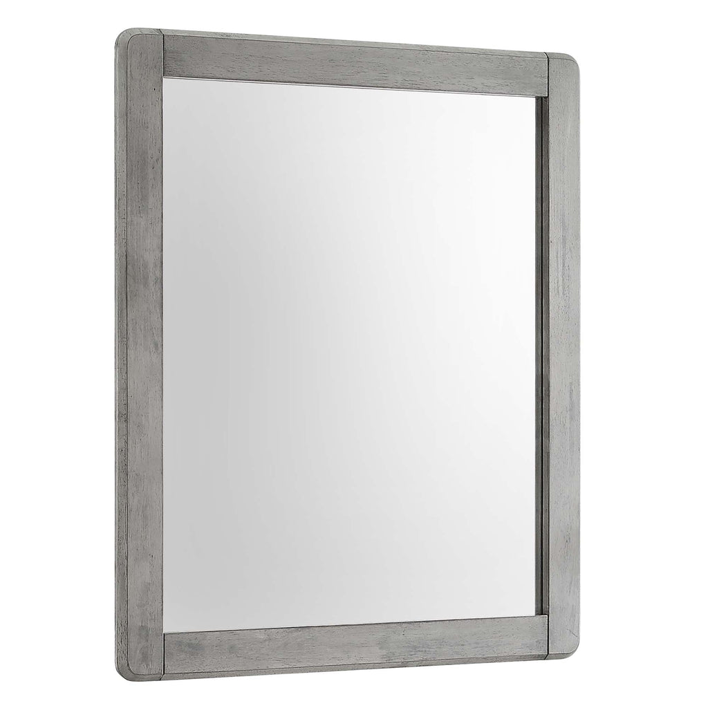 Georgia Wood Mirror in Gray | Streamlined Frame image 1