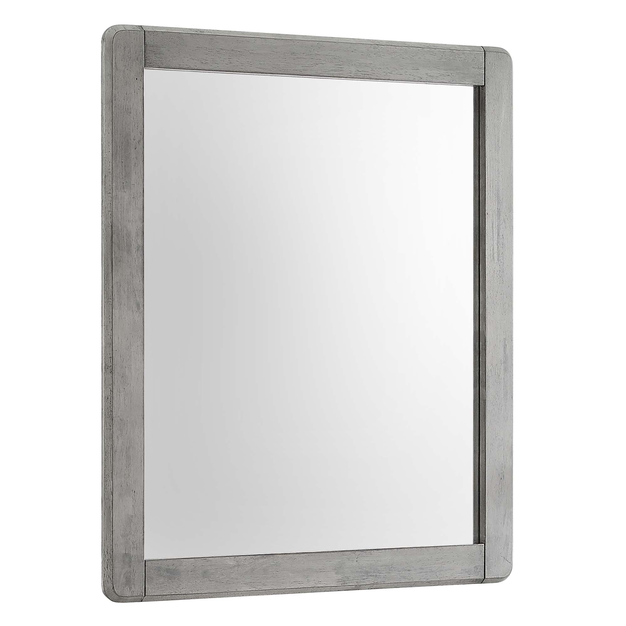 Georgia Wood Mirror in Gray | Streamlined Frame image 1