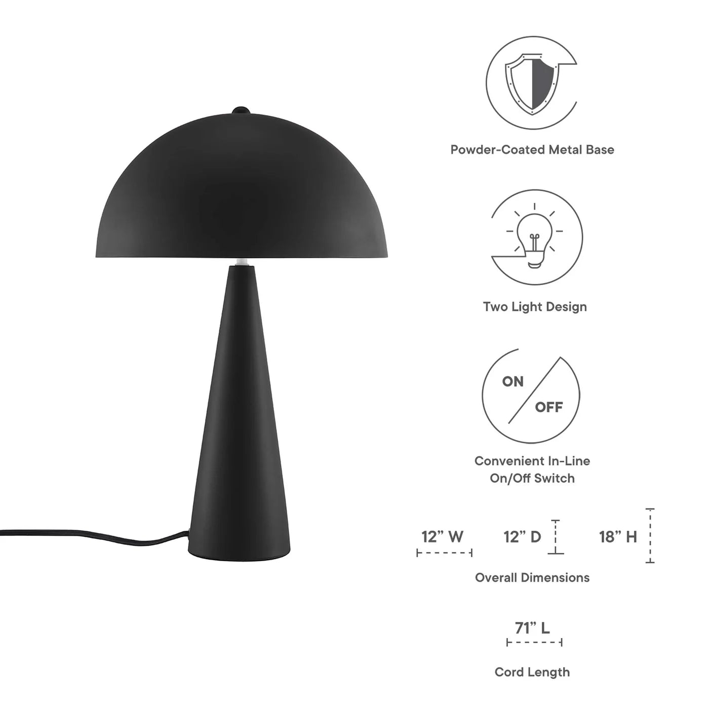Selena Metal Base Table Lamp | Pack of 2 image 2