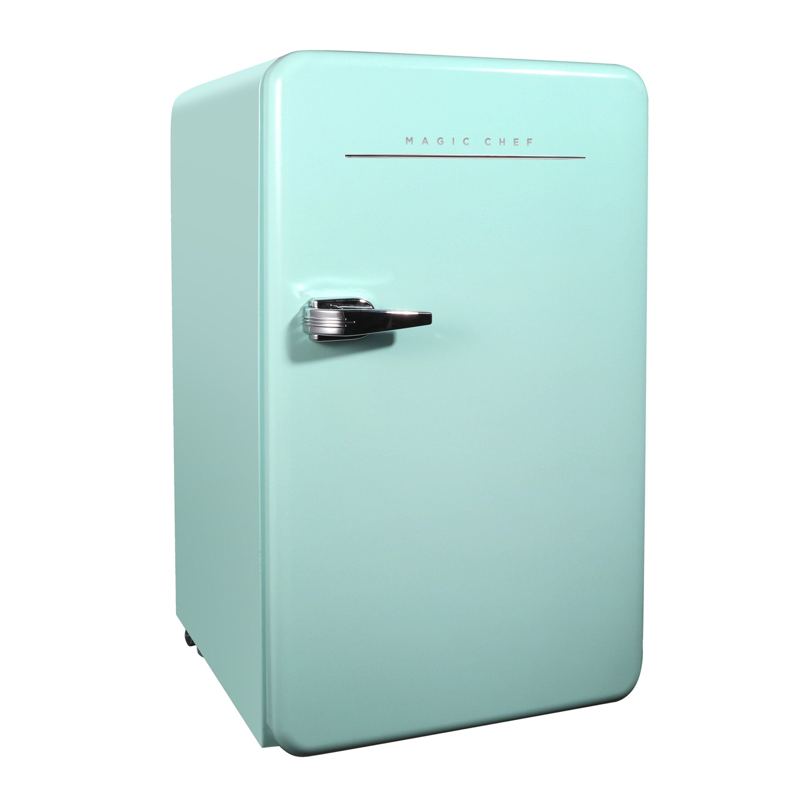 Magic Chef 3.2 Cu Ft Retro Mini Refrigerator Without Freezer | Mint Green, White Or Black Color Options | Energy Star Qualified | 5 Year Warranty On Compressor | Adjustable Shelves  | Gallon Door Storage | In-Door Can Holder image 2