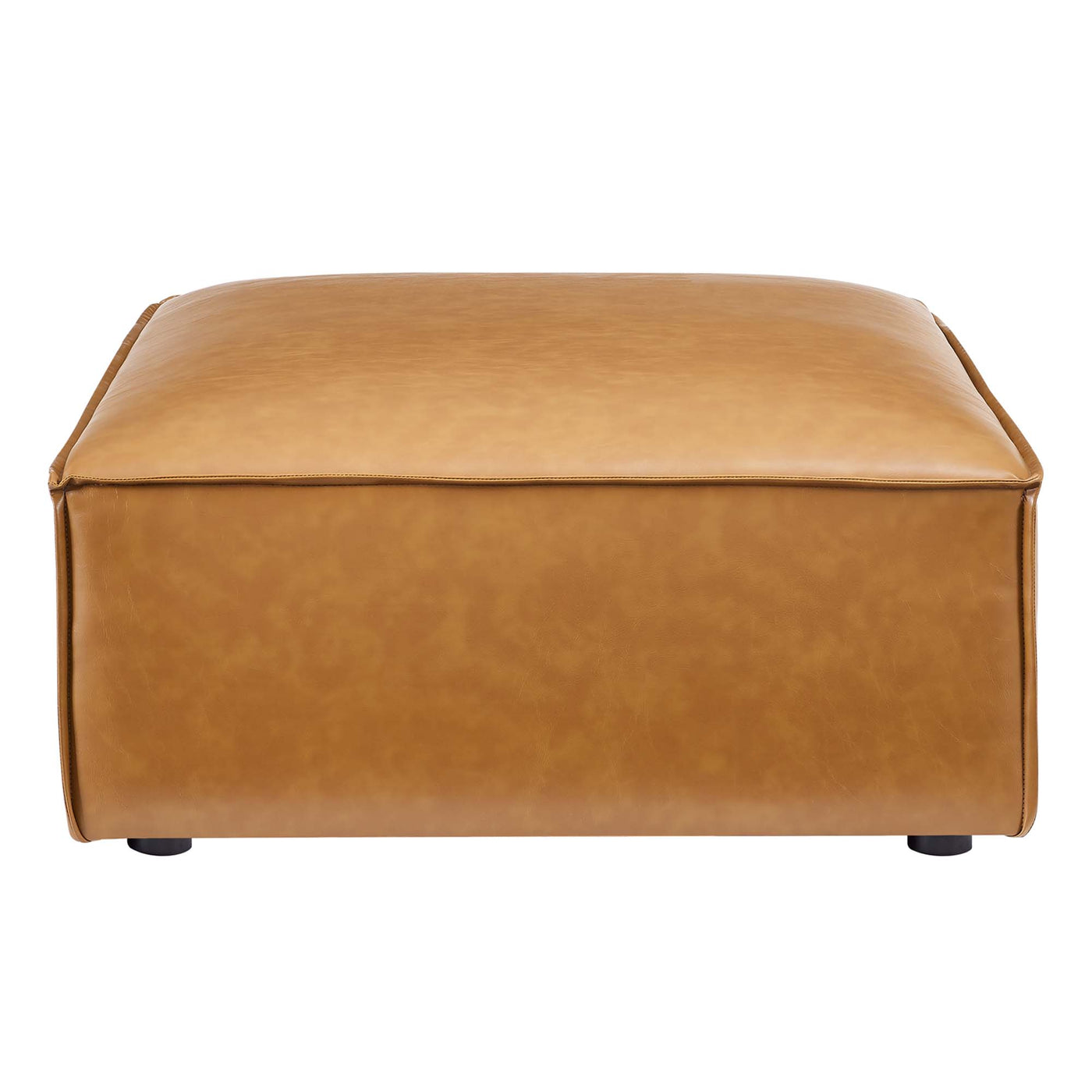 Restore 4-Piece Tan Vegan Leather Sectional Sofa image 10