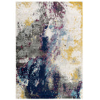 Entourage Adeline Contemporary Abstract 8x10 Area Rug | Multi Coloured Modern Design With Gripping Rubber Underside | Contemporary Area Rug image 8