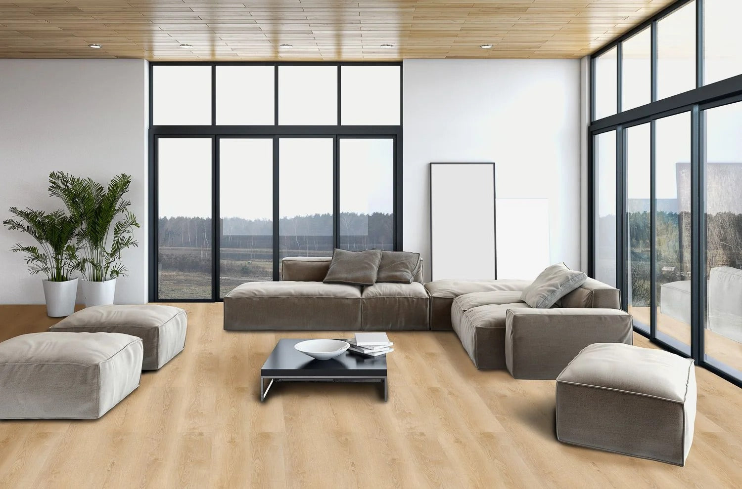 5 mm SPC Vinyl Flooring | 7" X 48" Plank | 1 mm IXPE Padding Attached | 22 Mil Wear Layer Plus 6 Mil UV Layer | Click Lock Installation | Grundo Fortika Series 1402 | Fire Resistant | FloorScore® Certified | 1 Box (10 Planks) image 2