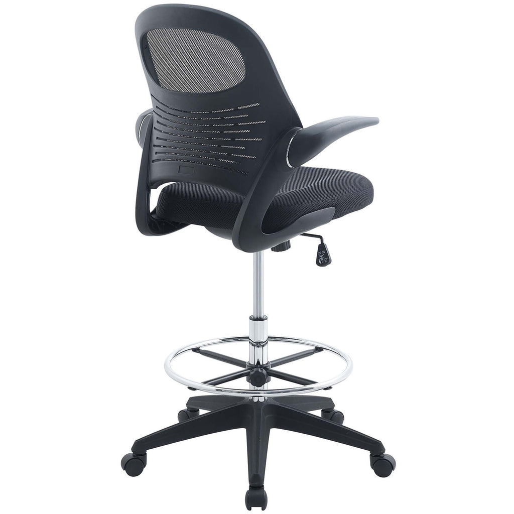 Stealth Drafting Chair in Black image 5