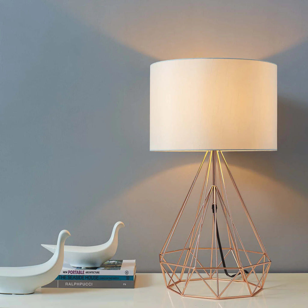 Elegant Rose Gold Table Lamp – “Precious” Style image 1