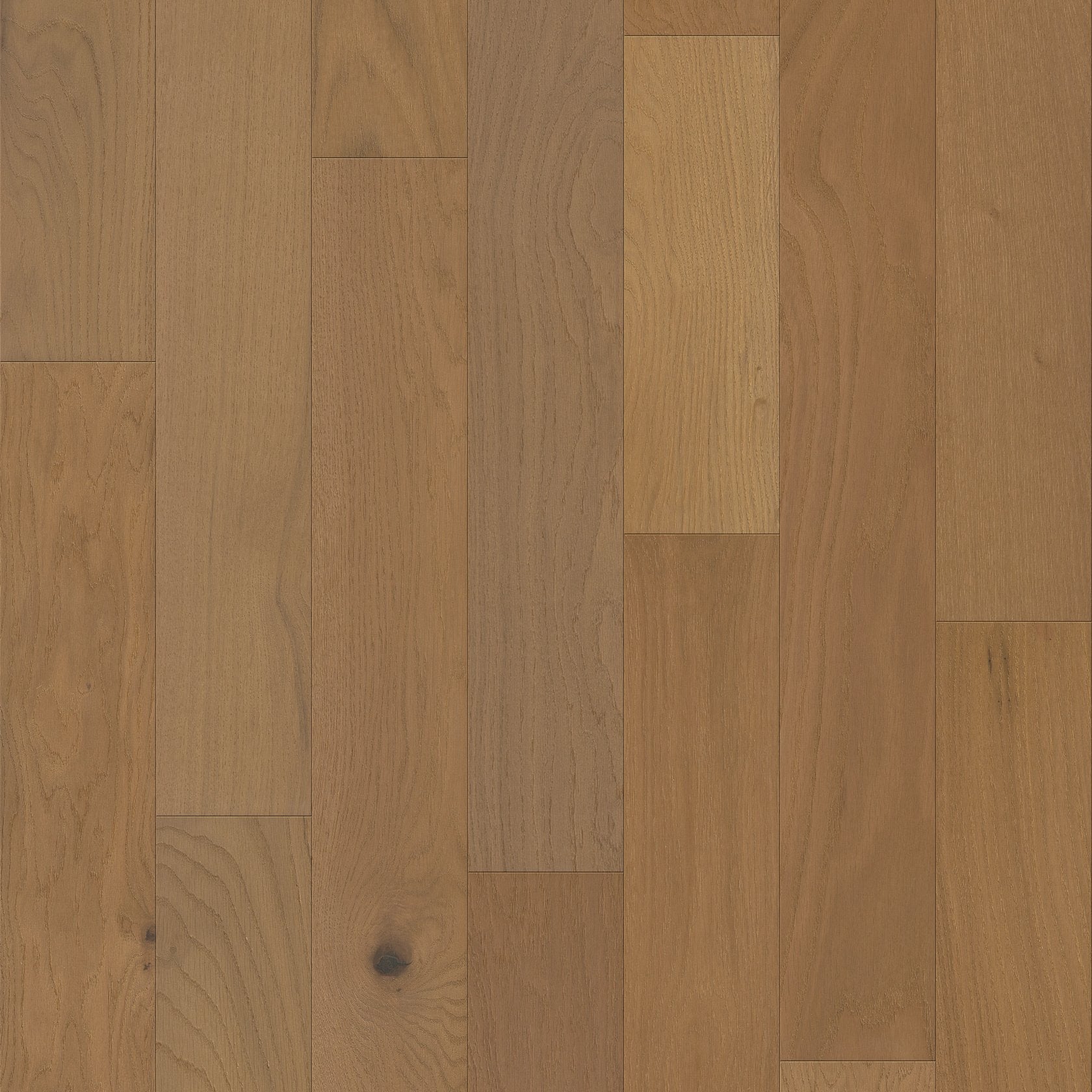 Empire Oak Plank | The Gallery Collection | Hearst Shade | White Oak | Real Hardwood | 1.2 mm Veneer Thickness | 29.53 Sq. Ft. Per Carton | Wire Brushed Texture image 1
