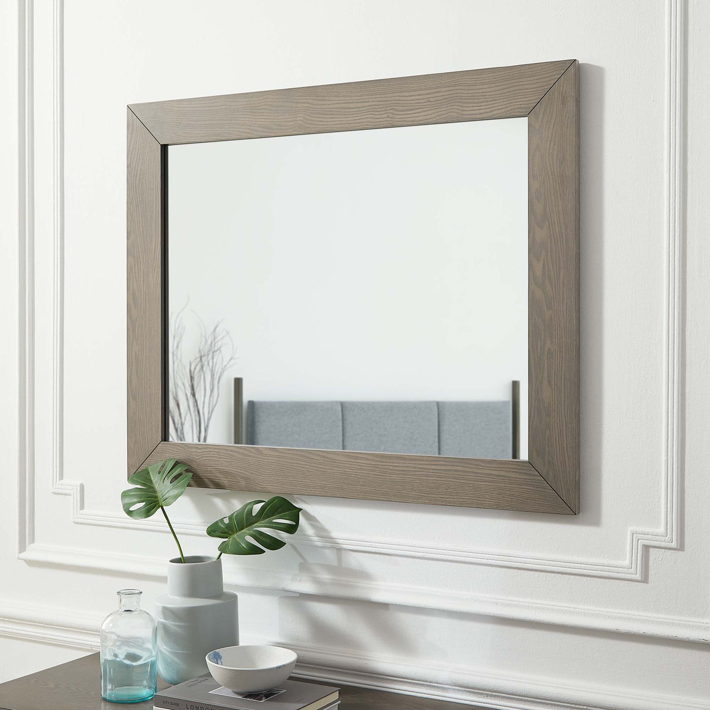 Merritt Mirror in Oak | Contemporary Modern Allure Appeal | Pack of 2 image 4