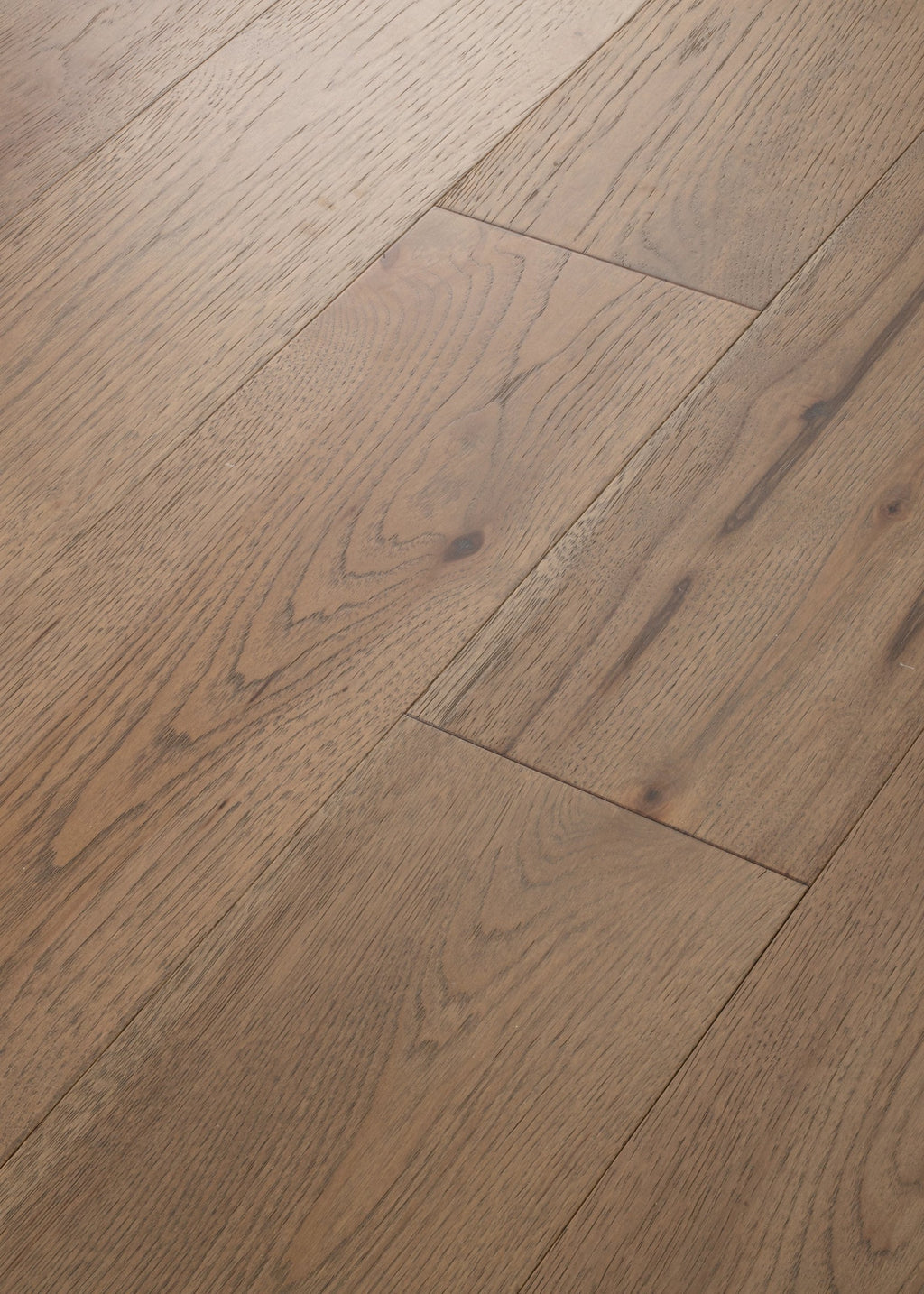 CastleWood Hickory | The Gallery Collection | Greyfriar Shade | Hickory | Real Hardwood | 3 mm Veneer Thickness | 31.09 Sq. Ft. Per Carton | Wire Brushed Finish image 1