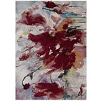 Multicolored Blume Abstract Floral 4x6 Area Rug | Tight Low Pile Weave | Gripping Grooved Rubber Underside | 100% Polypropylene | Pack Of 2 image 7