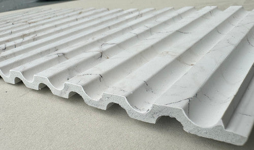 Small Slats Polystyrene Wood Slat Walls 112 in x 12 in - (Pack of 10) / 93 sqft image 5