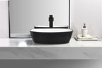 Tuscany 19-3/4"W x 15"D Ceramic Rectangular Bathroom Vessel Sink | Brushed Nickel & Brushed Matte Black Color Options | Odesal Series | Premium Quality Ceramic Construction image 3