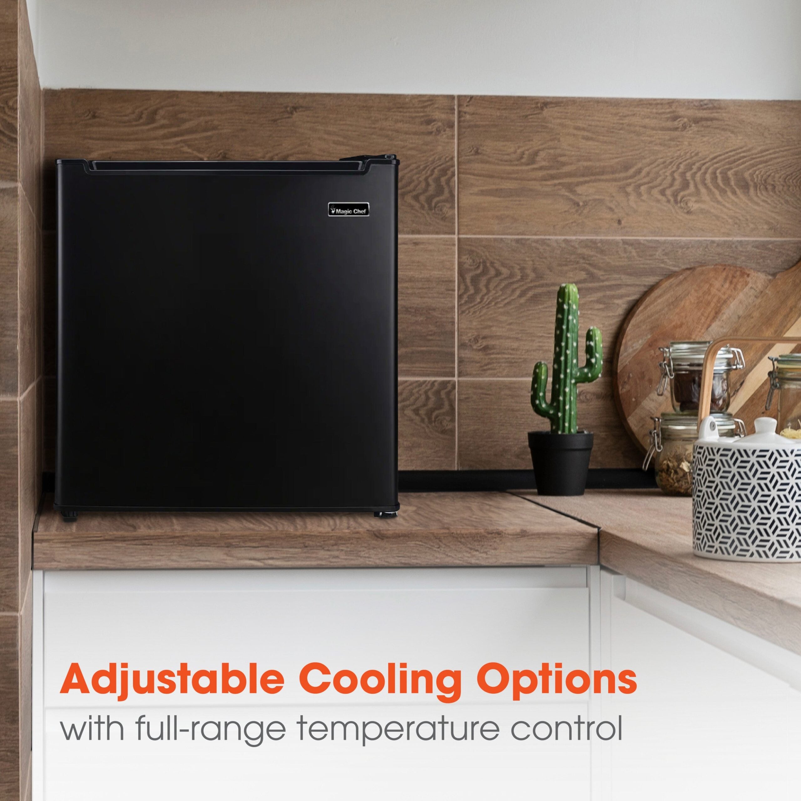 Magic Chef 1.7 Cu Ft Freezerless Mini Refrigerator | Energy Star Qualified | Black | 5 Year Warranty On Compressor | Door Storage | Reversible Door | Easy Installation image 4