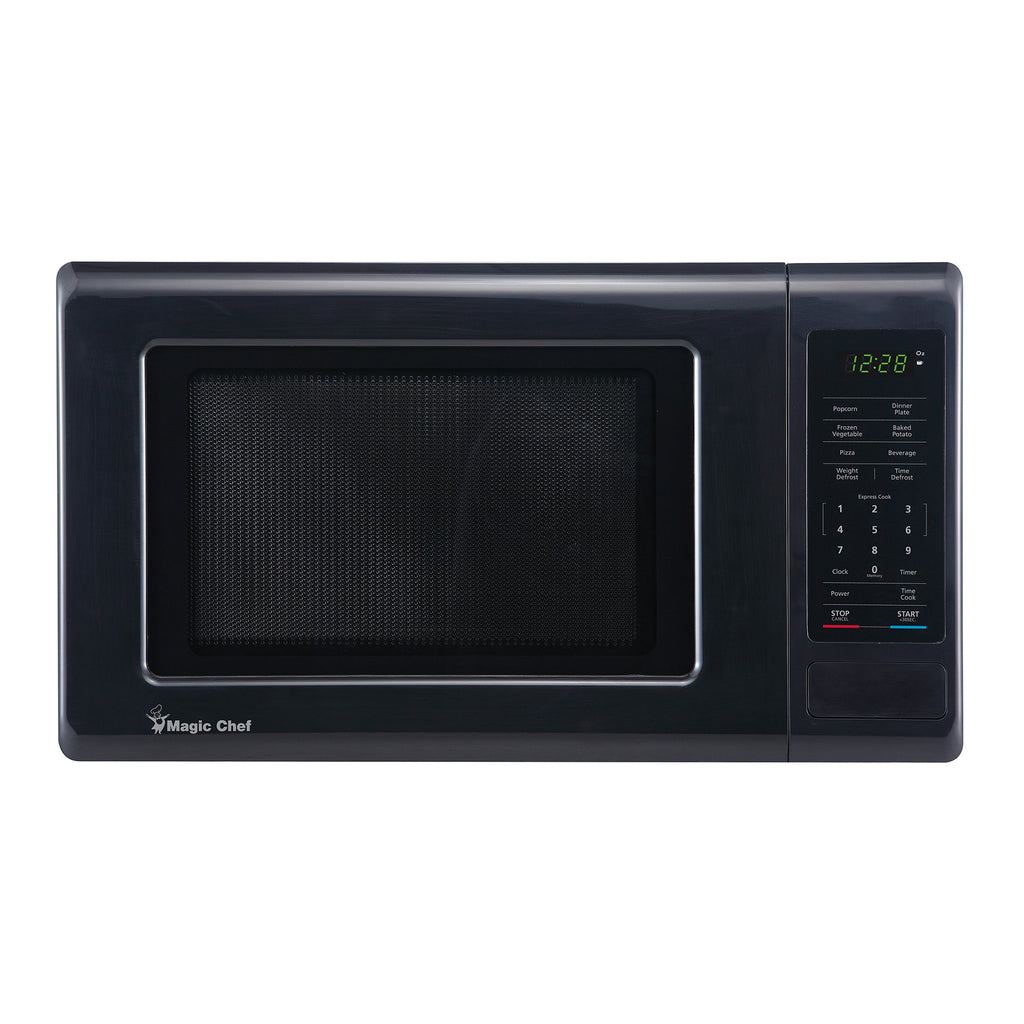 Magic Chef 0.9 Cu. Ft Countertop Microwave | 900 Watt | Black | 6 Auto Cooking Modes | Child Lock | Digital Display | 10 Power Levels |  8 Years Warranty On Magnetron image 0