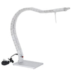 Inspect White Table Lamp | Curved Design | Modern Elegant Look | Pack Of 2 image 1