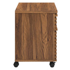 Render Walnut Wood File Cabinet image 2
