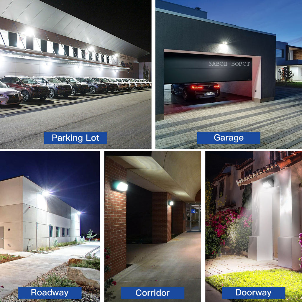 LED Wall Pack Light 36W-120W Photocell | DLC | IP65 Waterproof Commercial Security Lighting image 1