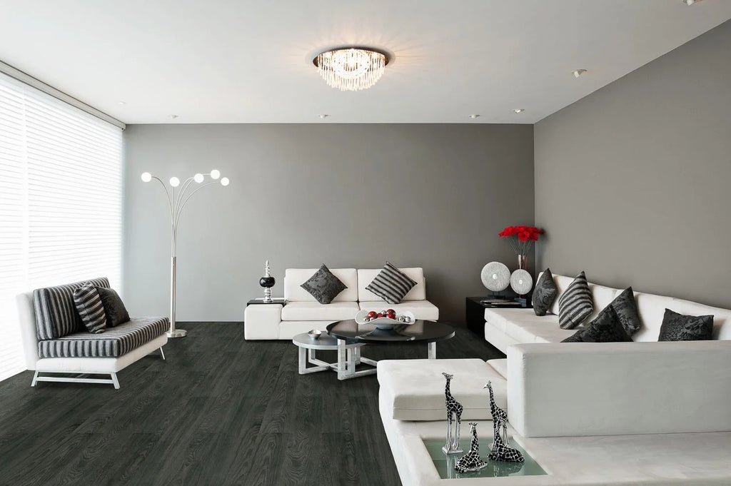 5 mm SPC Vinyl Flooring | 7" X 48" Plank | 1 mm IXPE Padding Attached | 22 Mil Wear Layer Plus 6 Mil UV Layer | Click Lock Installation | Mallumo Fortika Series 4201 | Fire Resistant | FloorScore® Certified | 1 Box (10 Planks) image 2