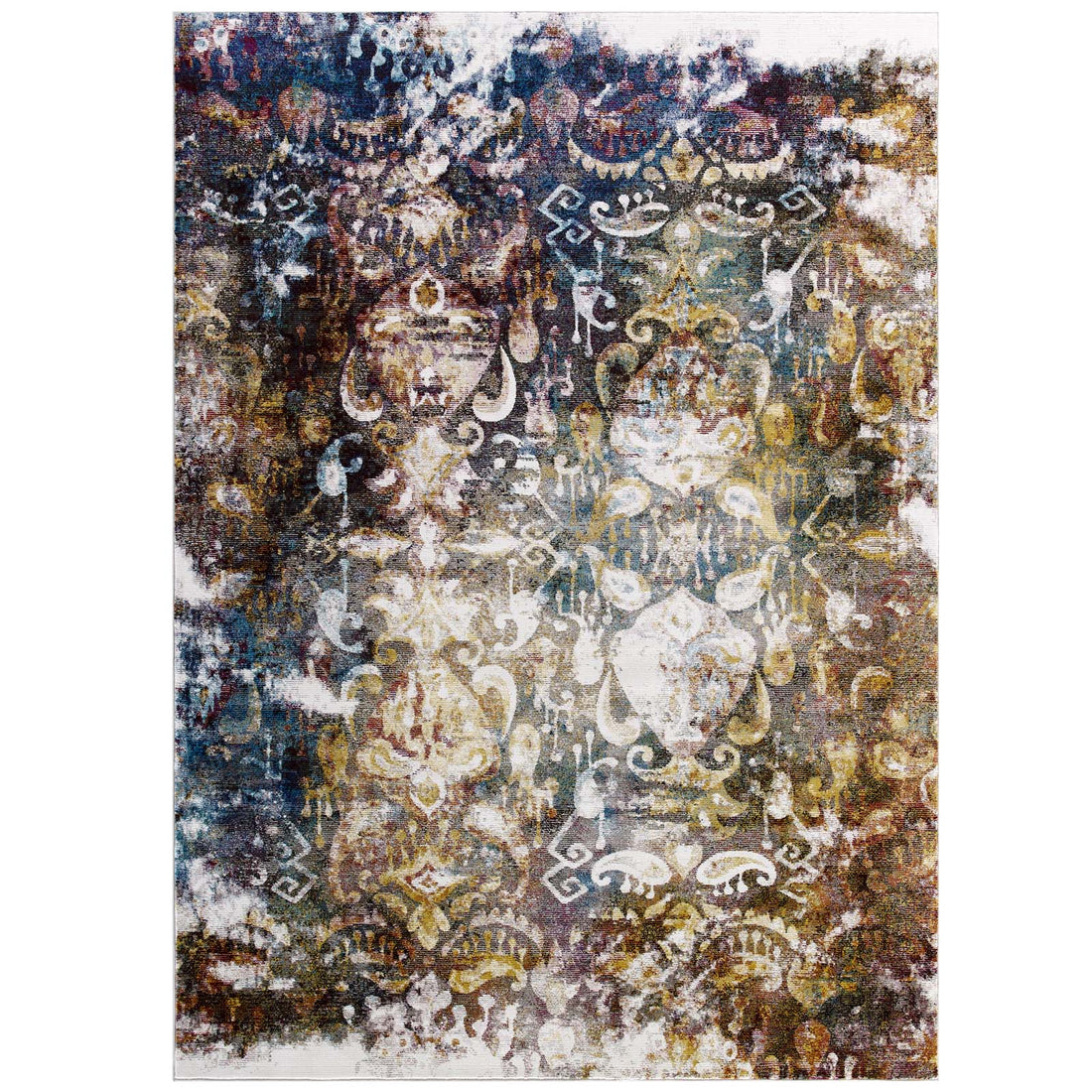 Multicolored Success Jayla Transitional Distressed Vintage Floral Moroccan Trellis Area Rug | 4X6, 5X8 &amp; 8X10 Size Options  | Tight Low Pile Weave | Gripping Rubber Underside | 100% Soft Cross-Woven Polypropylene image 1