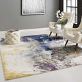 Entourage Adeline Contemporary Abstract 8x10 Area Rug | Multi Coloured Modern Design With Gripping Rubber Underside | Contemporary Area Rug image 0