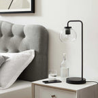 Silo Glass Globe and Metal Table Lamp | Pack of 2 image 11