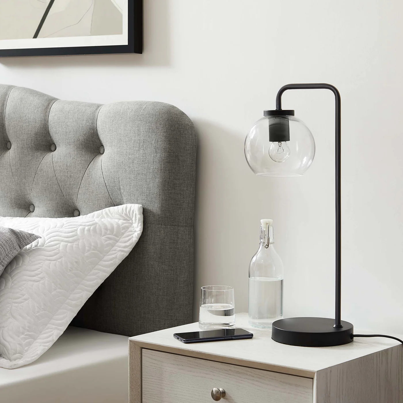 Silo Glass Globe and Metal Table Lamp | Pack of 2 image 11