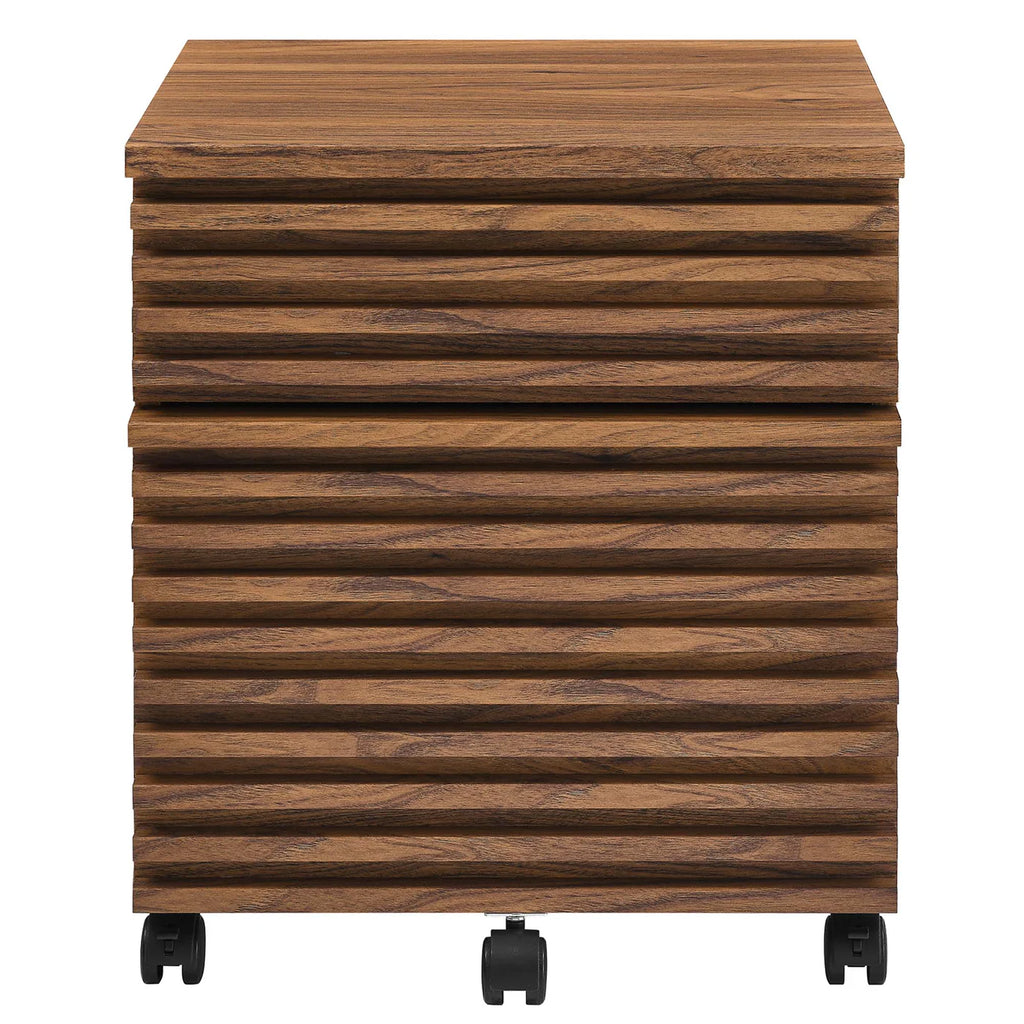 Render Walnut Wood File Cabinet image 6