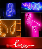 24V, 32FT Smart RGB LED Neon Rope Light, IP65, Cuttable, App & Remote Control